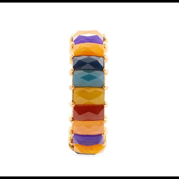 Madewell Multicolour Stone Baguette Ring - Picture 2 of 2